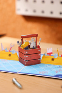 Father's Day Toolbox 3D Pop Up Card