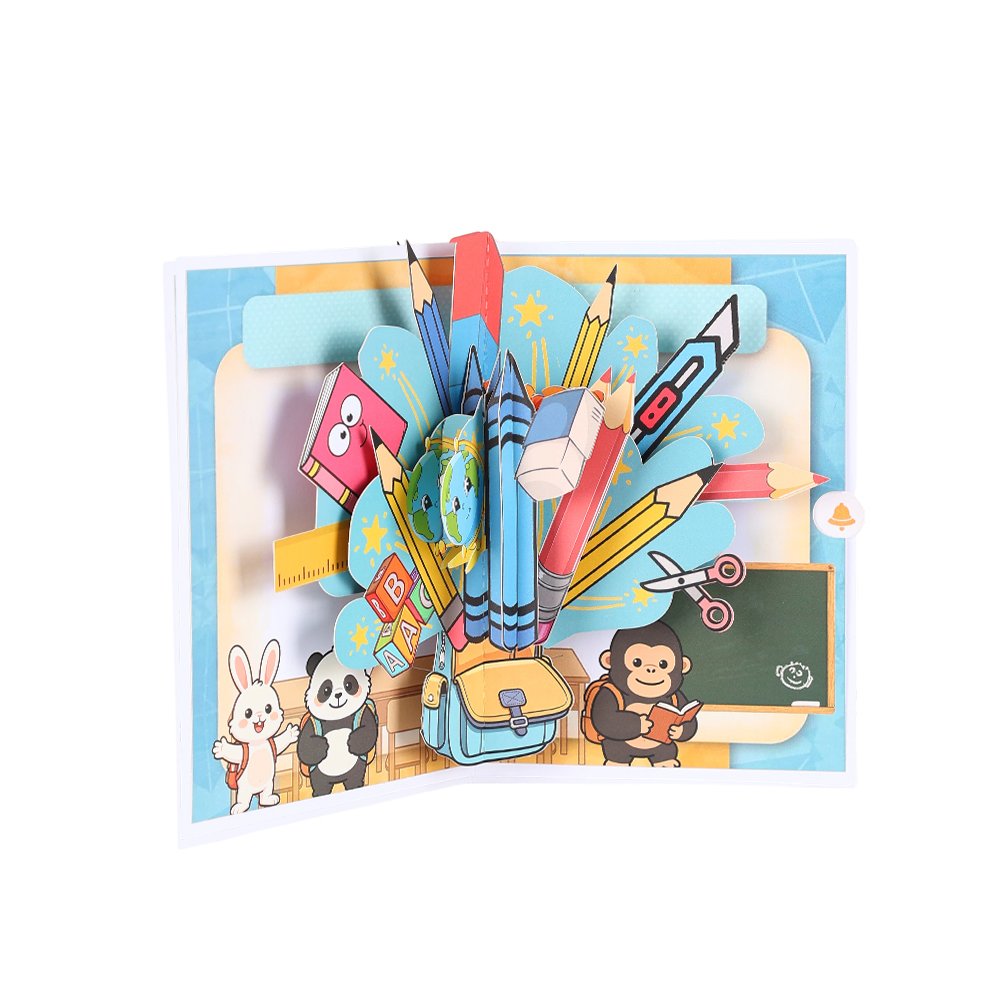 Back To School 3D Pop Up Card