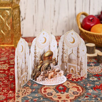 Eid Mubarak Double Door Architecture 3D Pop Up Card