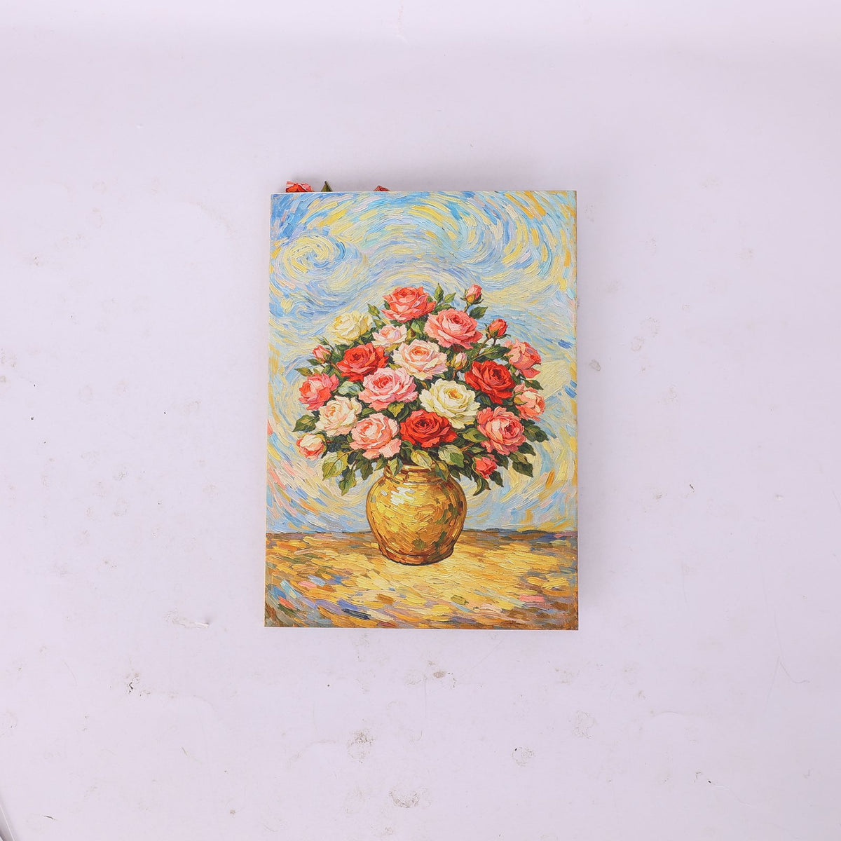 Rose Flower Vase 3D Pop Up Card