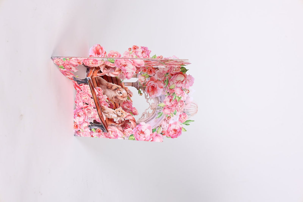 Rose Dog 3D Pop Up Card