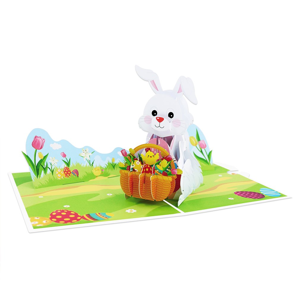 Bunny Basket 3D Pop Up Card
