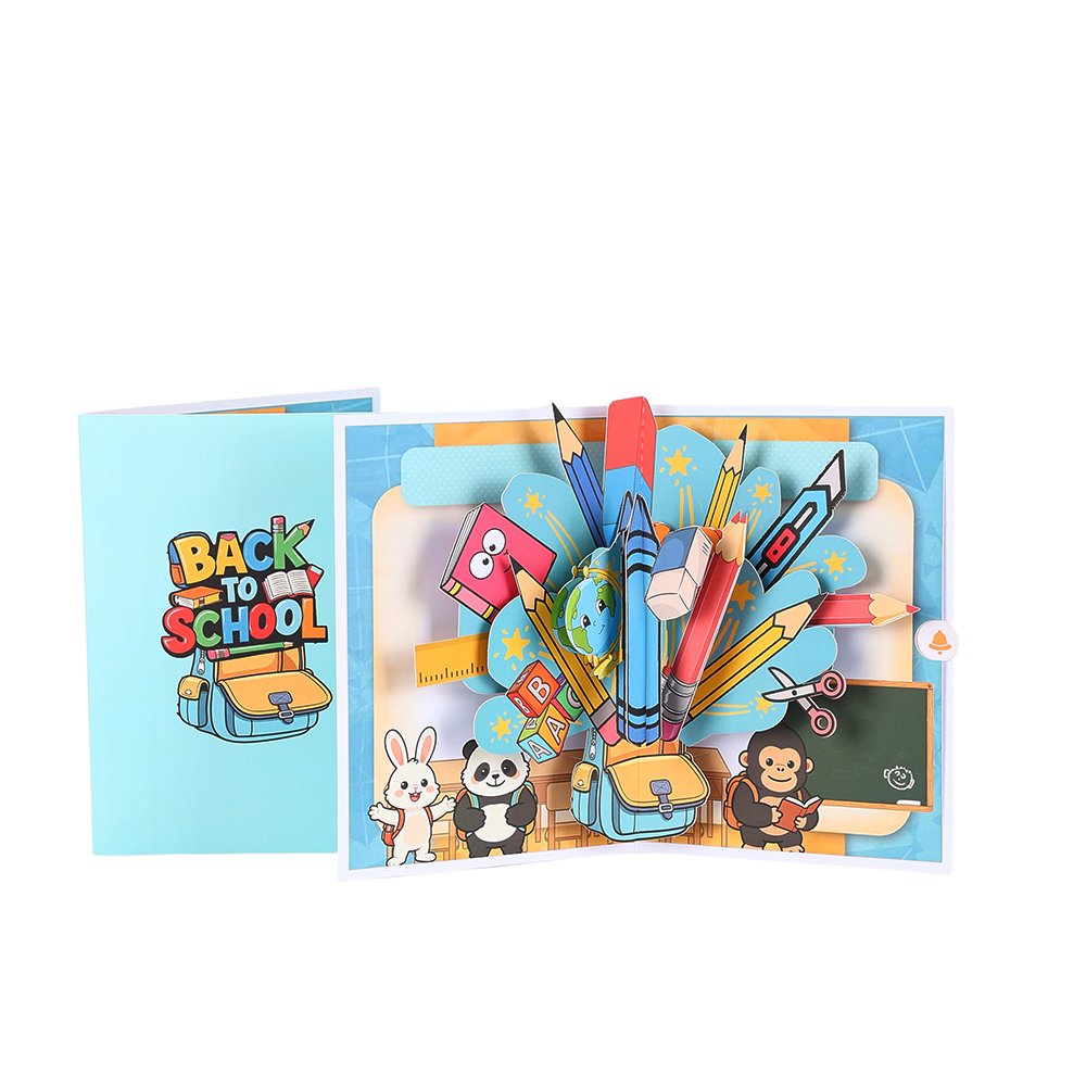 Back To School 3D Pop Up Card