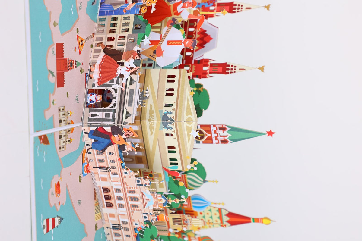 City Cityscape Greeting Card Moscow