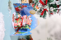 Christmas Cat Truck Double Door Pop Up Card