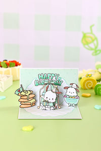 Pochacco 90° 3D Pop Up Card