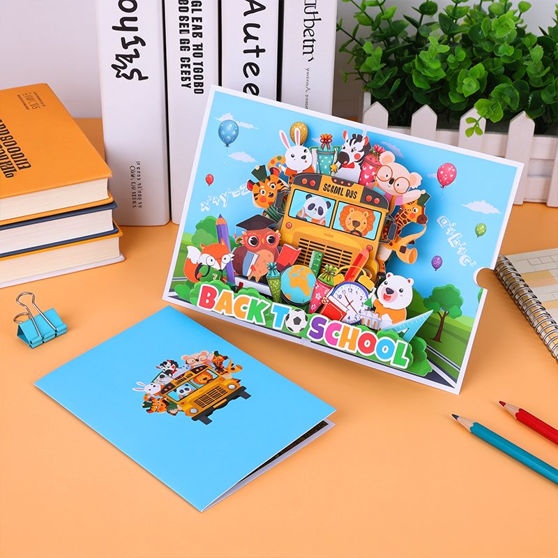 Animals Back To School Greeting Card