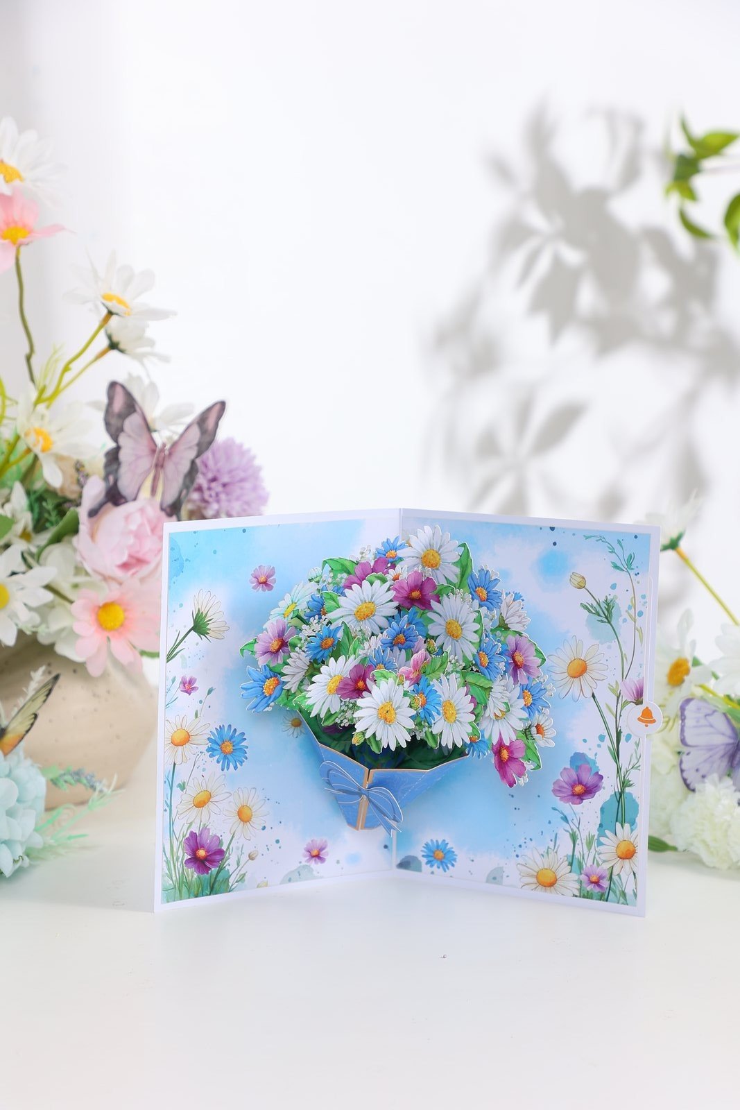 Daisy Flower Bouquet Greeting Card