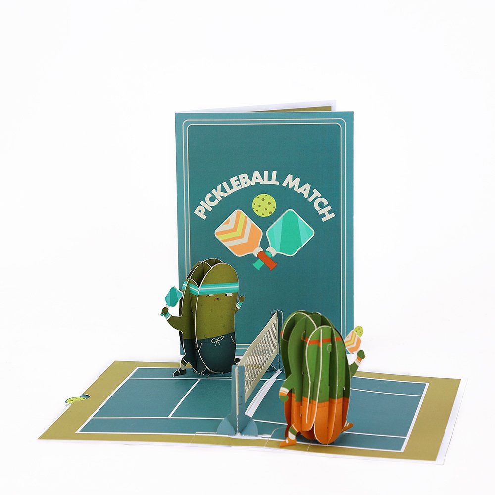 Pickleball Pickle 3D Pop Up Card