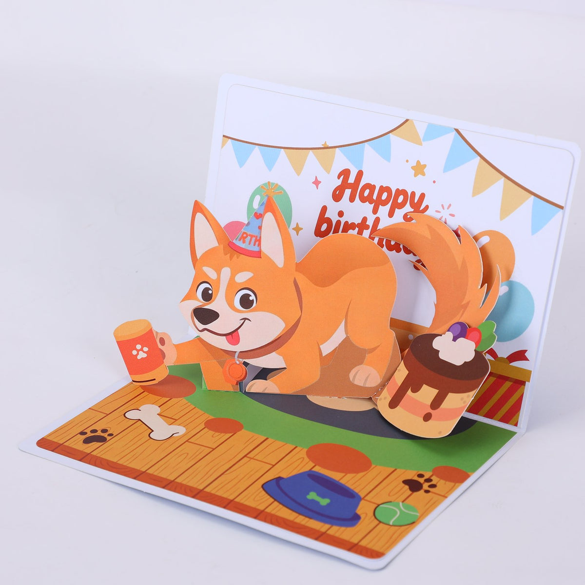 Egg Birthday Dog Greeting Card
