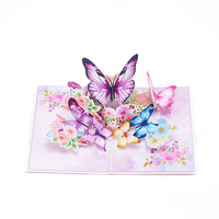 Purple Butterfly 3D Pop Up Card
