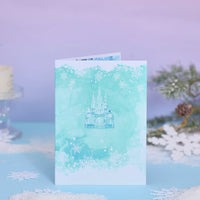 Icy Blue Castle 3D Pop Up Card