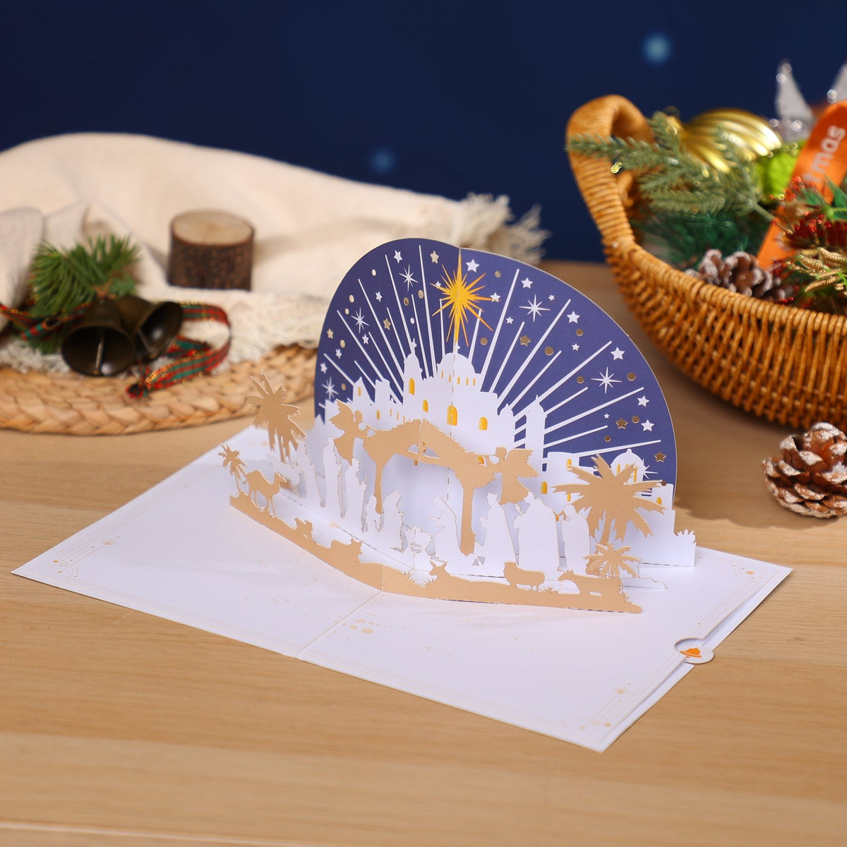 Nativity Silhouette Greeting Card