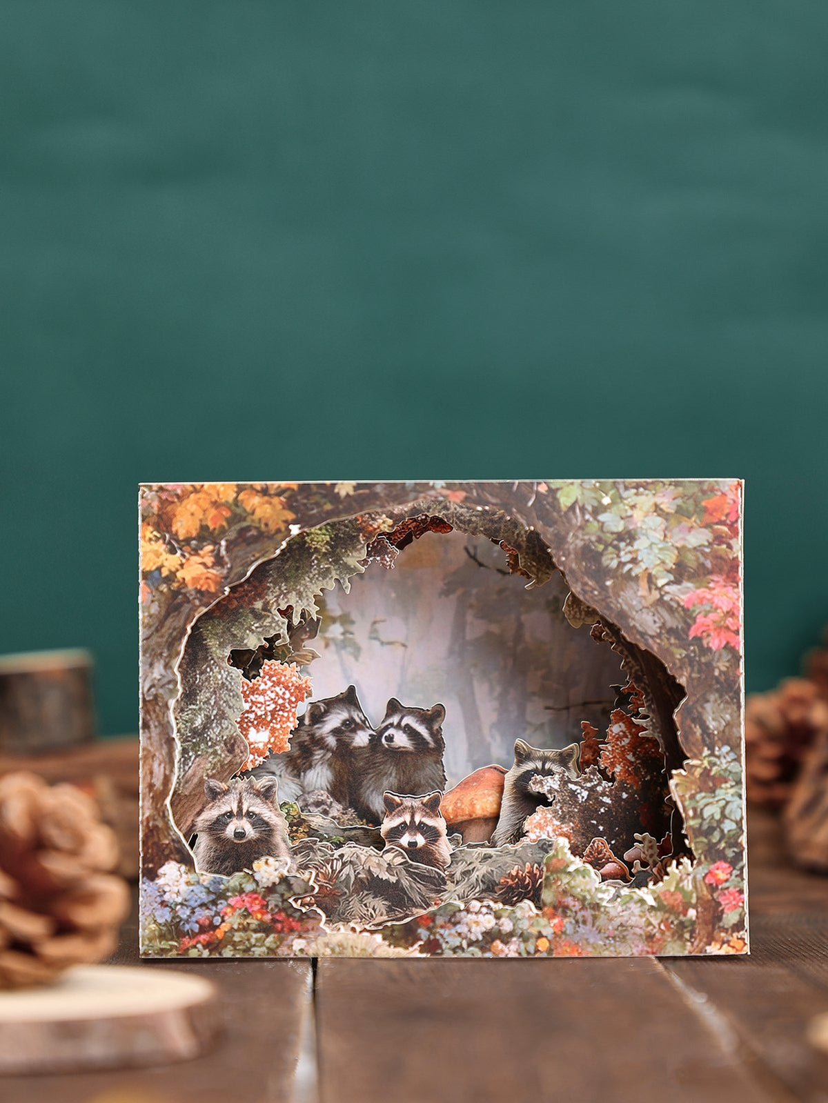 Maple Forest Mini Raccoon Ornament