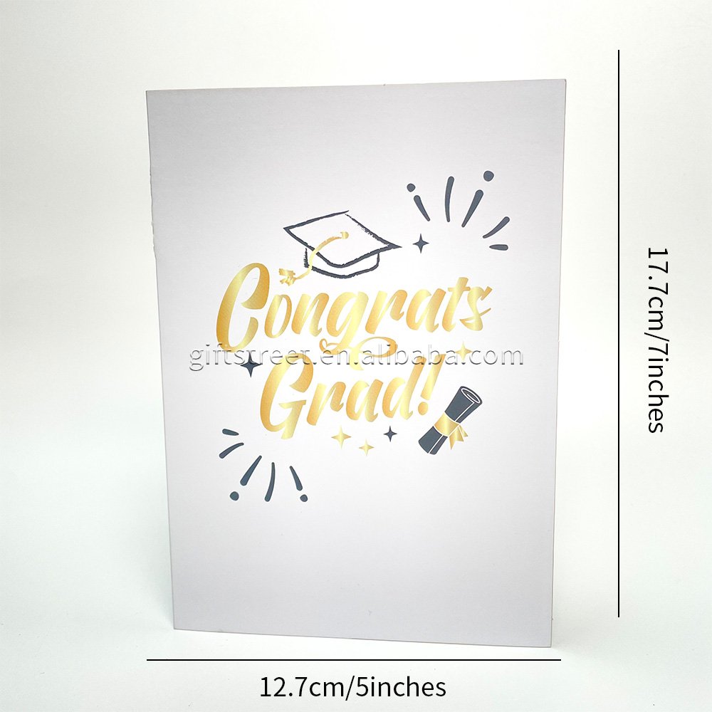 Graduation Hat 3D Pop Up Card