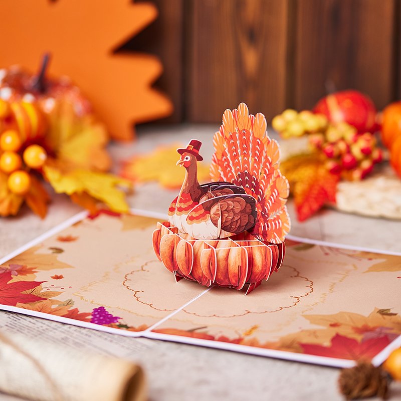 Pumpkin Turkey Greeting Card