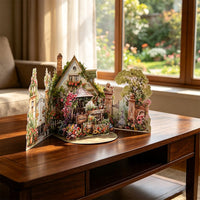 Green Garden Double Door Pop Up Card