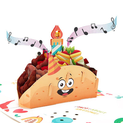 Taco Happy Birthday Music Greeting Card