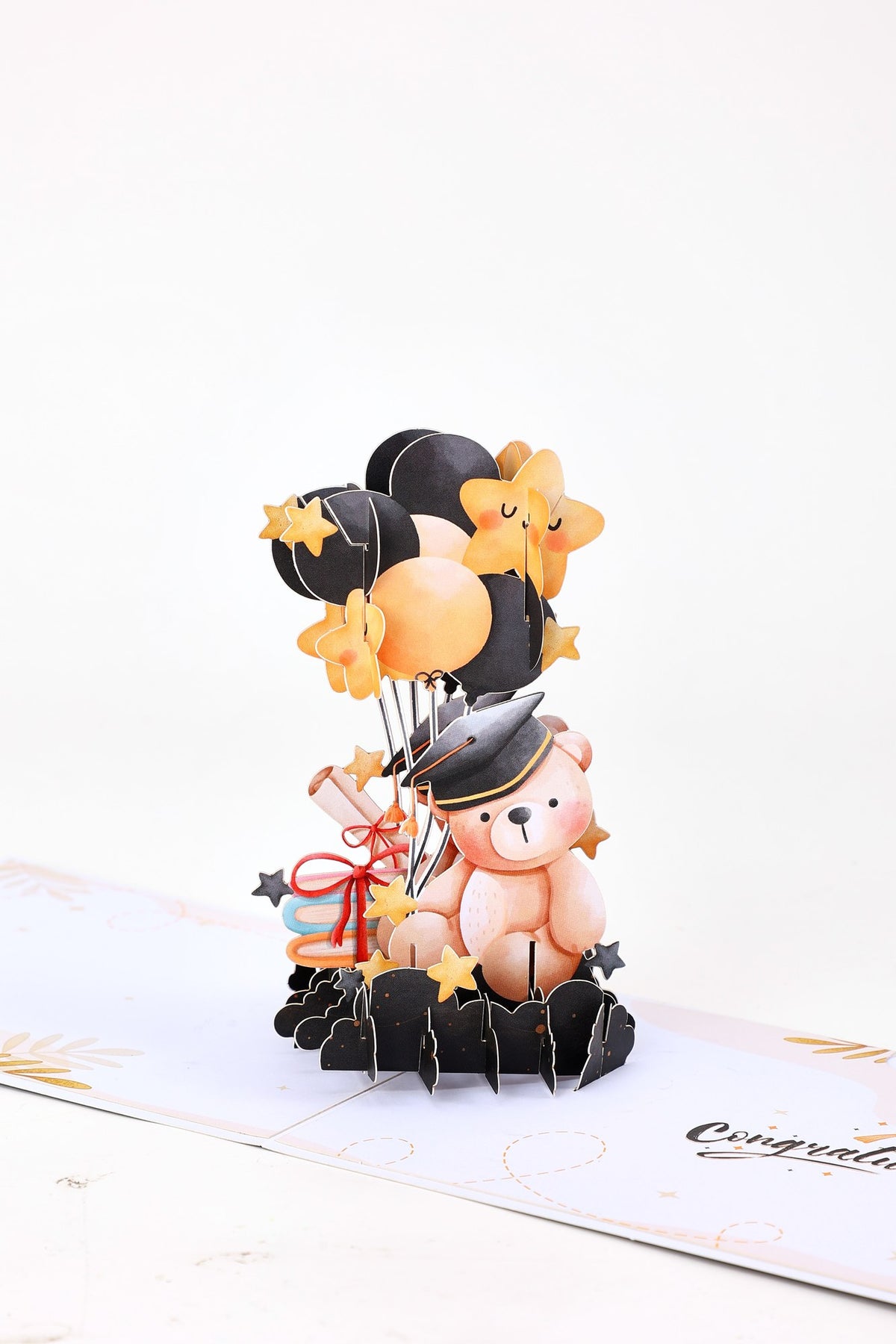 Graduation Season Little Bear Pop Up Card