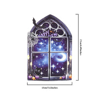 Halloween Black Cat Double Door Card