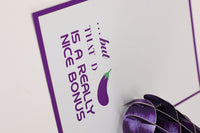 Eggplant Greeting Card