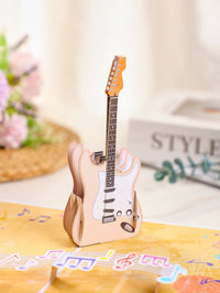 Electric Guitar Flip Pop Up Card
