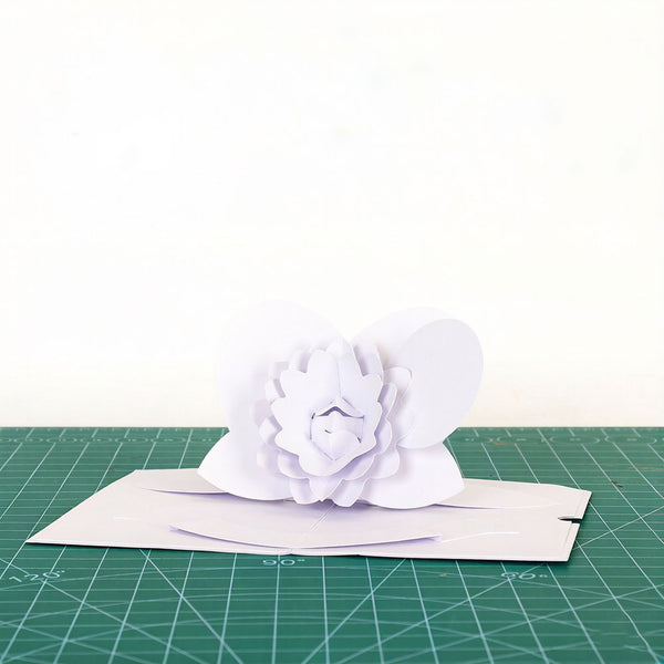 3D Pop Up Double-Layer Flower Greeting Card