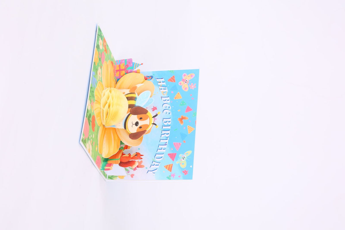 Bumble Bee Flip Pop Up Card