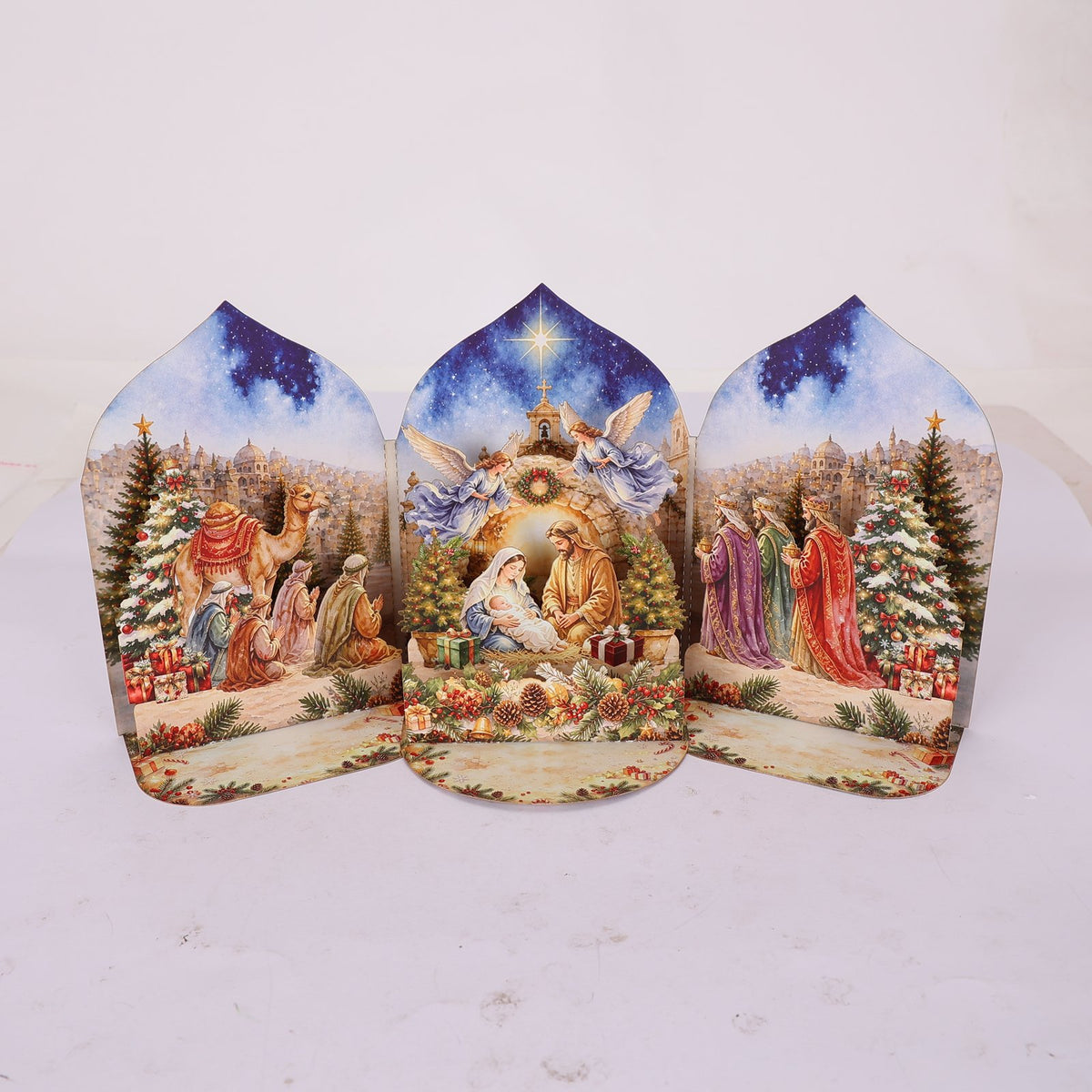Christmas Jesus Double Door Pop Up Card
