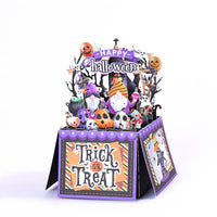 Halloween Gnome Box Purple Card