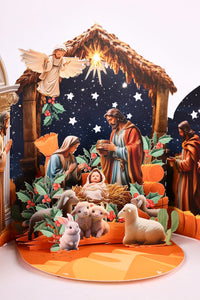 Open Door Nativity Greeting Card