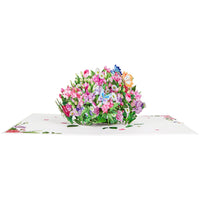 Flowering Shrubs 3D Pop Up Card