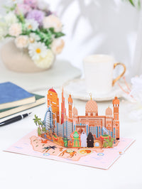 Dubai City Scenery 3D Pop Up Card