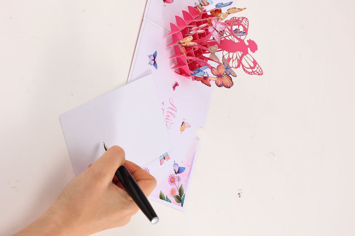 Butterfly Metamorphosis 3D Pop Up Card