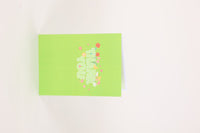 Green Thank You Flip Pop Up Card