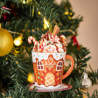 Gingerbread House Cup 3D Pop Up Card