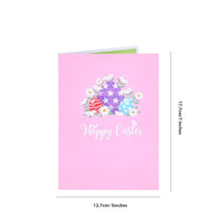 Easter Pink Easter Egg Flip Pop Up Card