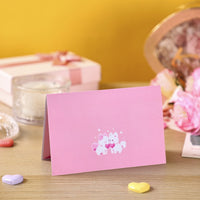 Valentine's Day Puppy 90° 3D Pop Up Card