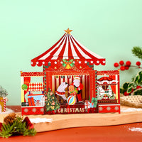 Christmas Circus Theater 3D Pop Up Card