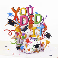 Graduation Balloon 3D Pop Up Card