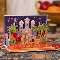 Blue Ramadan 90° 3D Pop Up Card