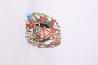 Christmas Floral Wreath Arch Card