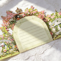 Vintage Music Garden Double Door Card