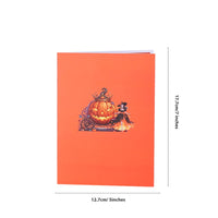 Halloween Pumpkin Car Greeting Card
