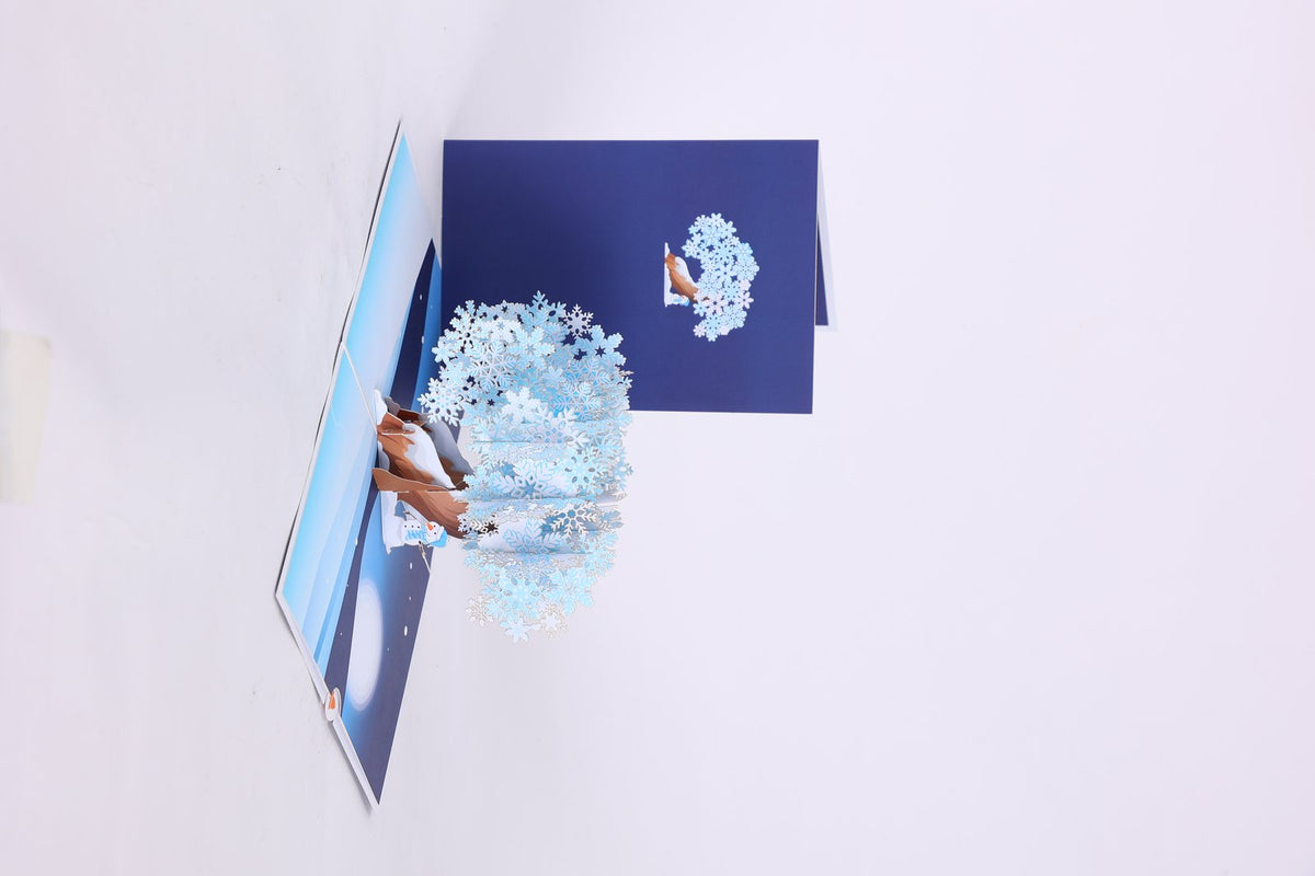 Paper-Cut Christmas Tree Flip Pop Up Card