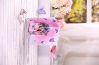 Inset Butterfly Flower Box Greeting Card