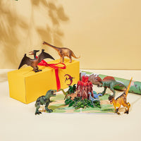 Dinosaur Greeting Card Toy Set Yellow