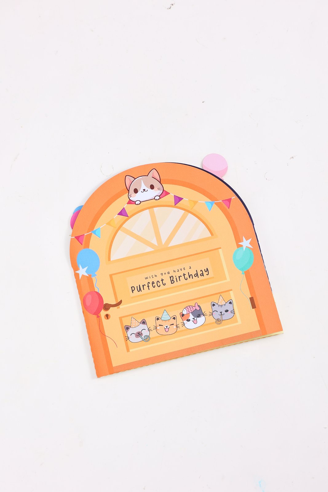 Cat Birthday Party 3D Pop Up Card