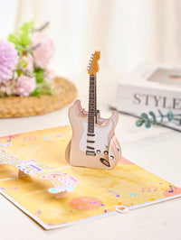 Electric Guitar Flip Pop Up Card