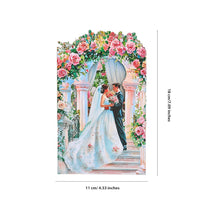 Rose Arch Wedding 3D Pop Up Card
